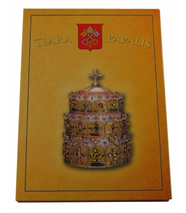 Zestaw „Tiara Papalis” – 3 medale platerowane, papież + tiara, etui kolekcjonerskie