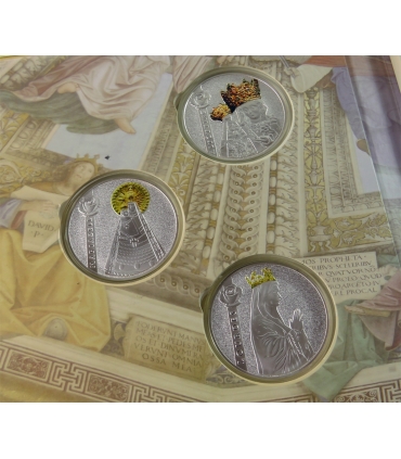 Shrines of Europe – Totus Tuus, O Maria! – 6 medali platerowanych, sanktuaria maryjne, etui kolekcjonerskie