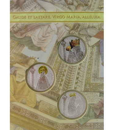 Shrines of Europe – Totus Tuus, O Maria! – 6 medali platerowanych, sanktuaria maryjne, etui kolekcjonerskie