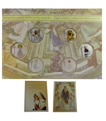 Shrines of Europe – Totus Tuus, O Maria! – 6 medali platerowanych, sanktuaria maryjne, etui kolekcjonerskie