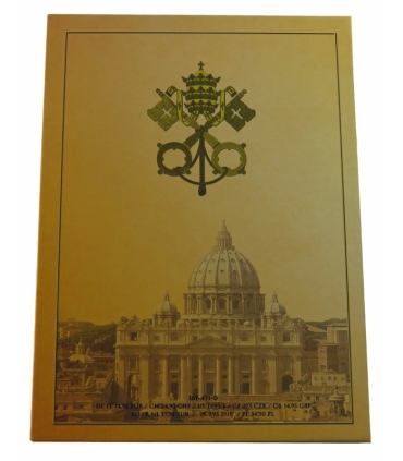 Zestaw 3 medali Pontifices Maximi – Jan Paweł I, Jan Paweł II, Franciszek – etui