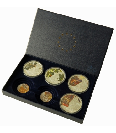 4 sztuki medali „1000-lecie Polski”, certyfikaty, etui