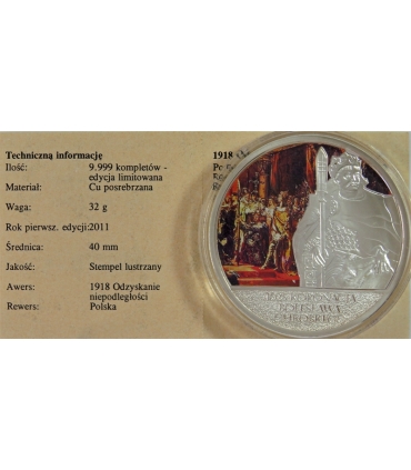 4 sztuki medali „1000-lecie Polski”, certyfikaty, etui