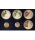 4 sztuki medali „1000-lecie Polski”, certyfikaty, etui