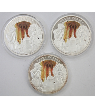 Zestaw 3 medali – Nasza Polska: Kraków, Malbork, Jasna Góra