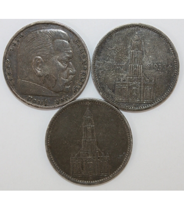 5 marek, Hindenburg, 1936, A, stan 3