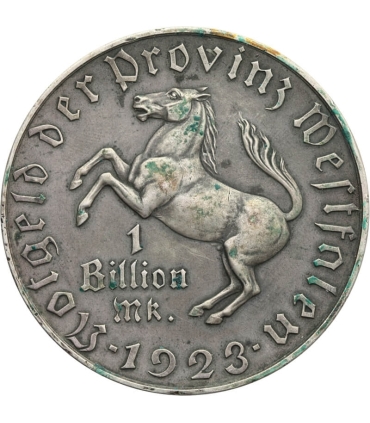 Niemcy Republika Weimarska, 1 bilion marek (1 000 000 000 000), 1923, st. 3