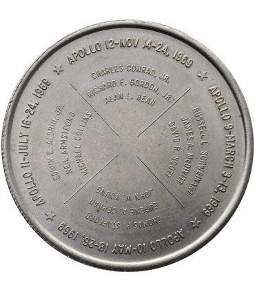 Medal 1969 Apollo „Americans to the Moon” – pamiątka kosmiczna program Apollo