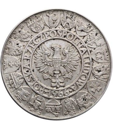 100 zł Mieszko i Dąbrówka 1966, stan 2+