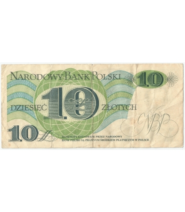 10 zł Józef Bem 1982, seria C + 3 X STEMPEL OPOZYCYJNY, duża rzadkość