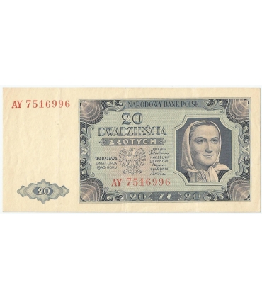 20 zł 1948, stan 1, seria HR