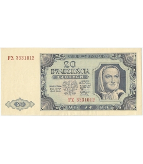 20 zł 1948, stan 1, seria HR