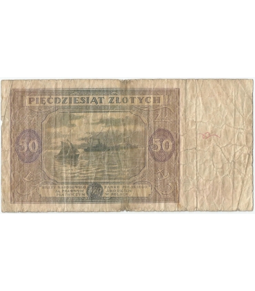 50 złotych 1946, Seria G, stan 4
