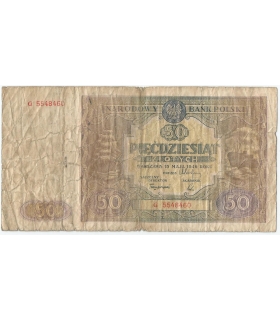 50 złotych 1946, Seria G, stan 4