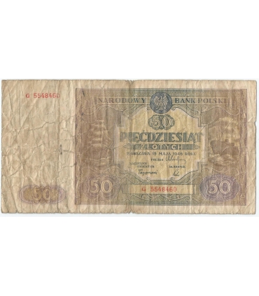 50 złotych 1946, Seria G, stan 4