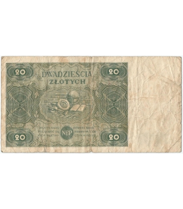 20 zł 1947,  Seria C, stan 4