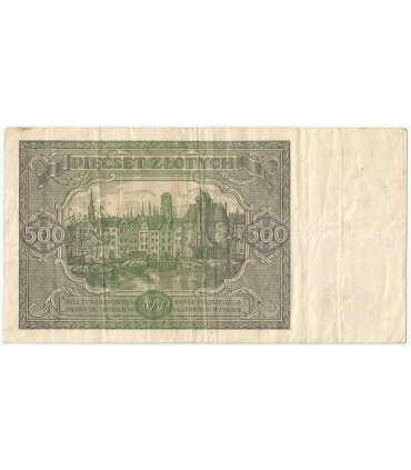 500 zł, 1946, stan 3-, Seria H