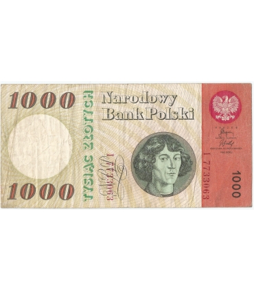 1000 zł 1965, Kopernik, seria I, stan 3-