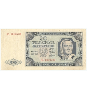 20 zł 1948 stan 3+, seria DA