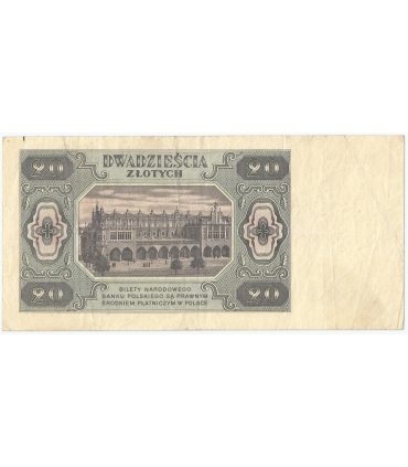 20 zł 1948 stan 3+, seria DA