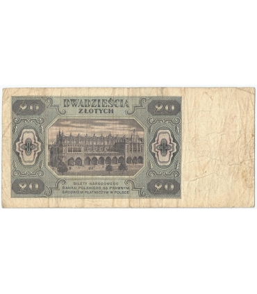 20 zł 1948 stan 3-, seria CL