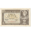 Banknot 2 zł, 1936r, Seria CM, stan 2-/3+
