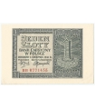 Banknot 1 złoty 1941, stan 1-, Seria BB