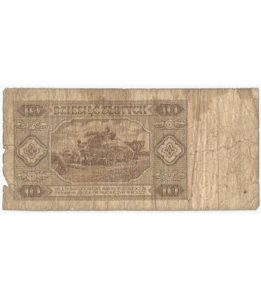 10 zł 1948, seria L, stan 4-/5+