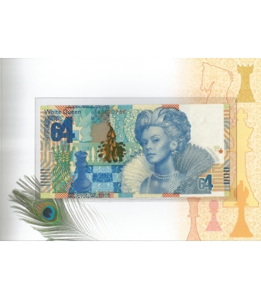 Banknot PWPW 64 Szachy + folder emisyjny