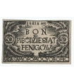 Bon na 50 fenigów 1944 seria AIII (rzadka), Oflag II C Woldenberg