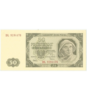 50 zł, 1948, stan II-, seria BI rzadki egzemplarz