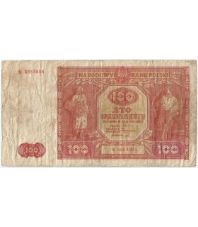 100 złotych 1946, Seria K, stan 4-