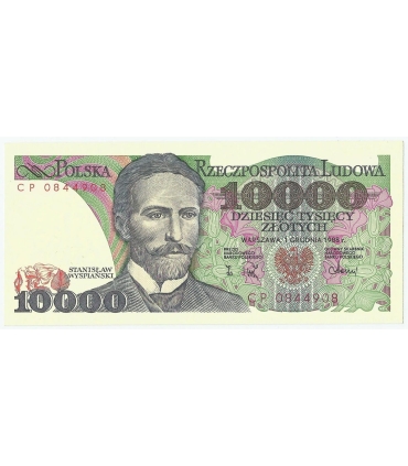 10000 zł Stanisław Wyspiański 1988, seria CB, stan 1