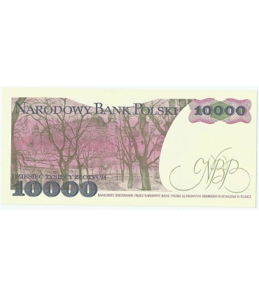 10000 zł Stanisław Wyspiański 1988, seria CB, stan 1