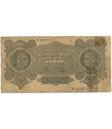 10000 marek polskich 1922 ser. H, st. 5