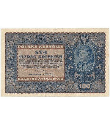 100 marek polskich 1919 stan 2-, IF Seria Z