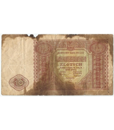 10 złotych 1946, stan 4-/5+