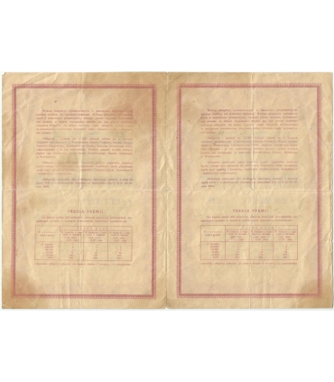 Premiowa Pożyczka Odbudowy Kraju 1946 r. 500zł 1/4 obligacji wartości imiennej 2000 złotych