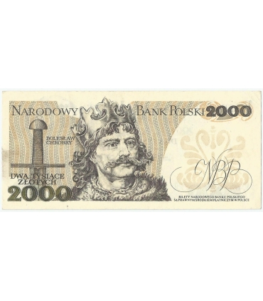 2000 zł Mieszko i Chrobry, 1982, seria CA, stan 2+