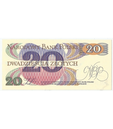 20 zł, Romuald Traugutt, 1982, seria AM, st. 2