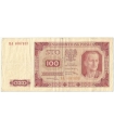 100 zł, 1948, seria HA, stan 3-, rzadsza seria bez ramki