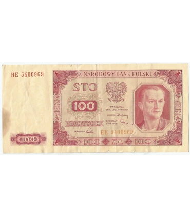100 zł, 1948, seria HE, stan 3