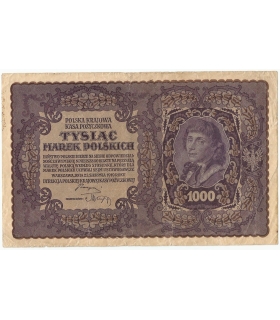 1000 marek polskich 1919, II seria BG, stan 3/3-