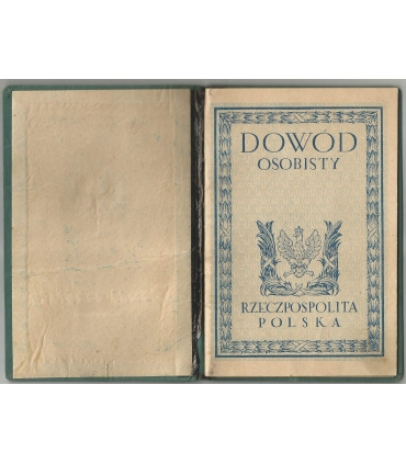 Dowód osobisty II RP, wzór 1921, wydanie 1925 – woj. kieleckie, z oryginalną fotografią