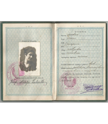 Dowód osobisty II RP, wzór 1921, wydanie 1925 – woj. kieleckie, z oryginalną fotografią