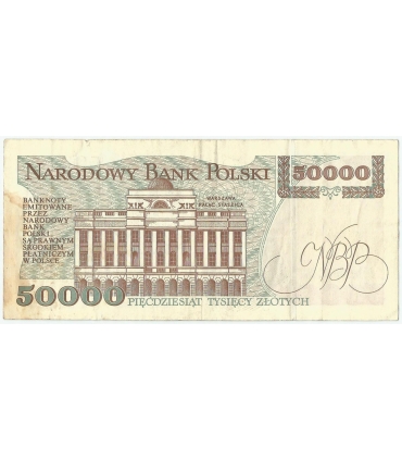 50000 zł Stanisław Staszic 1993, seria C 223033, stan 3