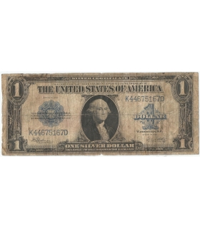 USA - Srebrny certyfikat. 1 Dolar 1923, st. 4/4+