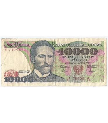 10000 zł Stanisław Wyspiański 1988, seria R, stan 3/3-