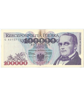 100000 zł Stanisław Moniuszko 1993, seria C, stan 2-