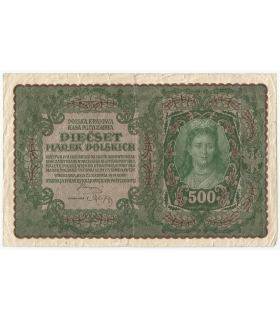 500 marek polskich 1919, stan 4+, II Serja AE